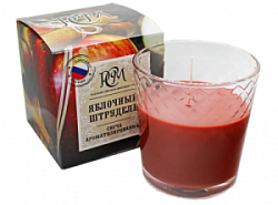 Свеча ароматическая в стакане Яблочный штрудель 30 ч 3113015
