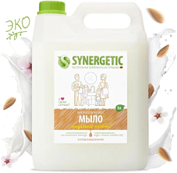 Мыло жидкое SYNERGETIC Миндальное молочко с дозатором 5л
