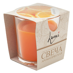 Свеча ароматическая в стакане Апельсин 5080101