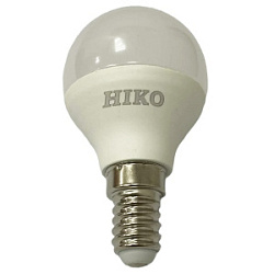 Лампа светодиодная HIKO G45 8W 3000K E14 шарик