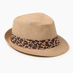 Шляпа женская MINAKU р-р 56-58 Леопард 10367985   