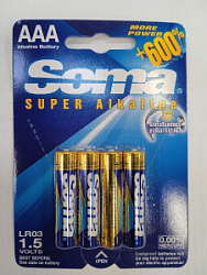 Батарейка Soma LR03 BP4 за 4 шт 1000-62