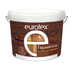 Герметик акриловый для швов деревянных домов EUROTEX калужница 6 кг