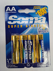 Батарейка Soma LR06 BP4 за 4 шт 1000-64